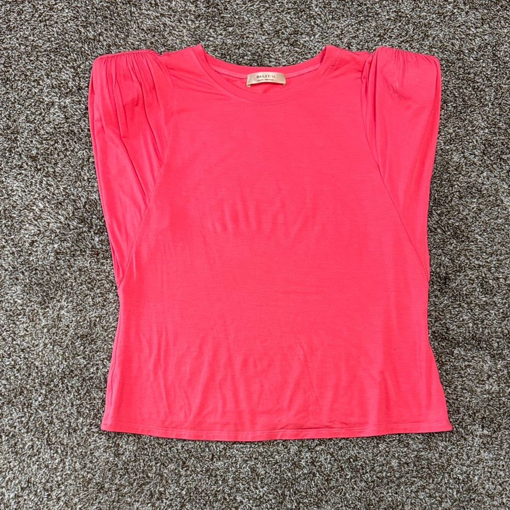 Bailey 44 Coral Short Sleeve Top